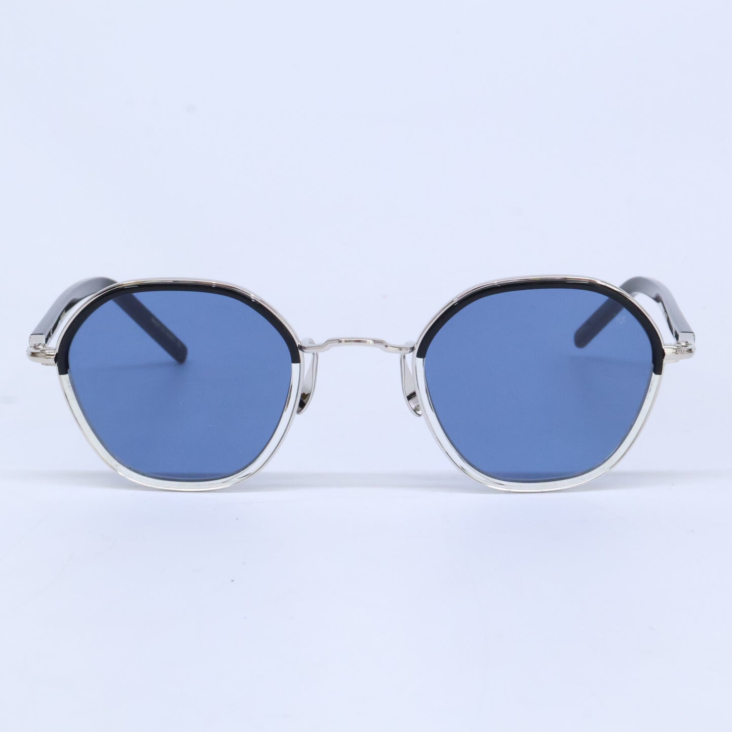HEX BKC ayame Hexagon Shape Sunglasses Black Size 46X24