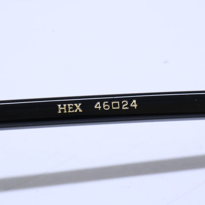 HEX BKC ayame Hexagon Shape Sunglasses Black Size 46X24