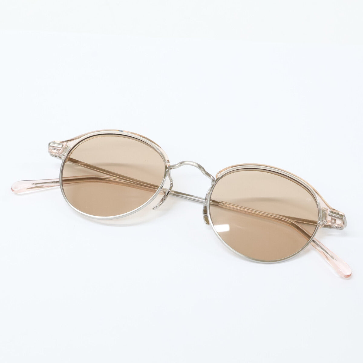 BEANIE PK ayame Round Shape Sunglasses Brown Size 47X21