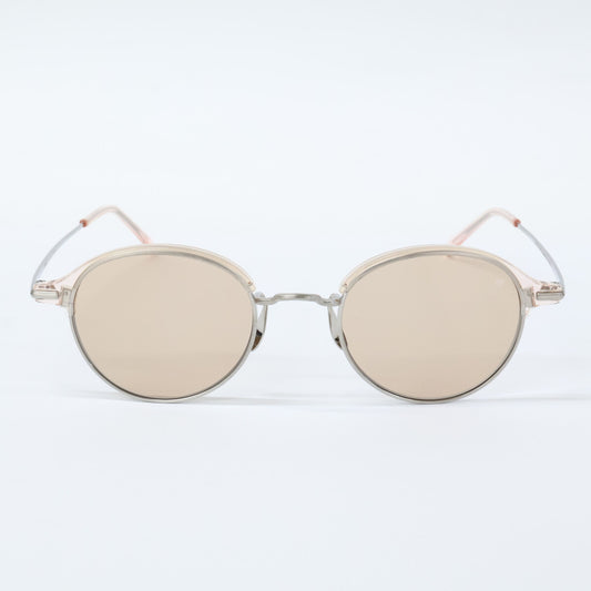BEANIE PK ayame Round Shape Sunglasses Brown Size 47X21