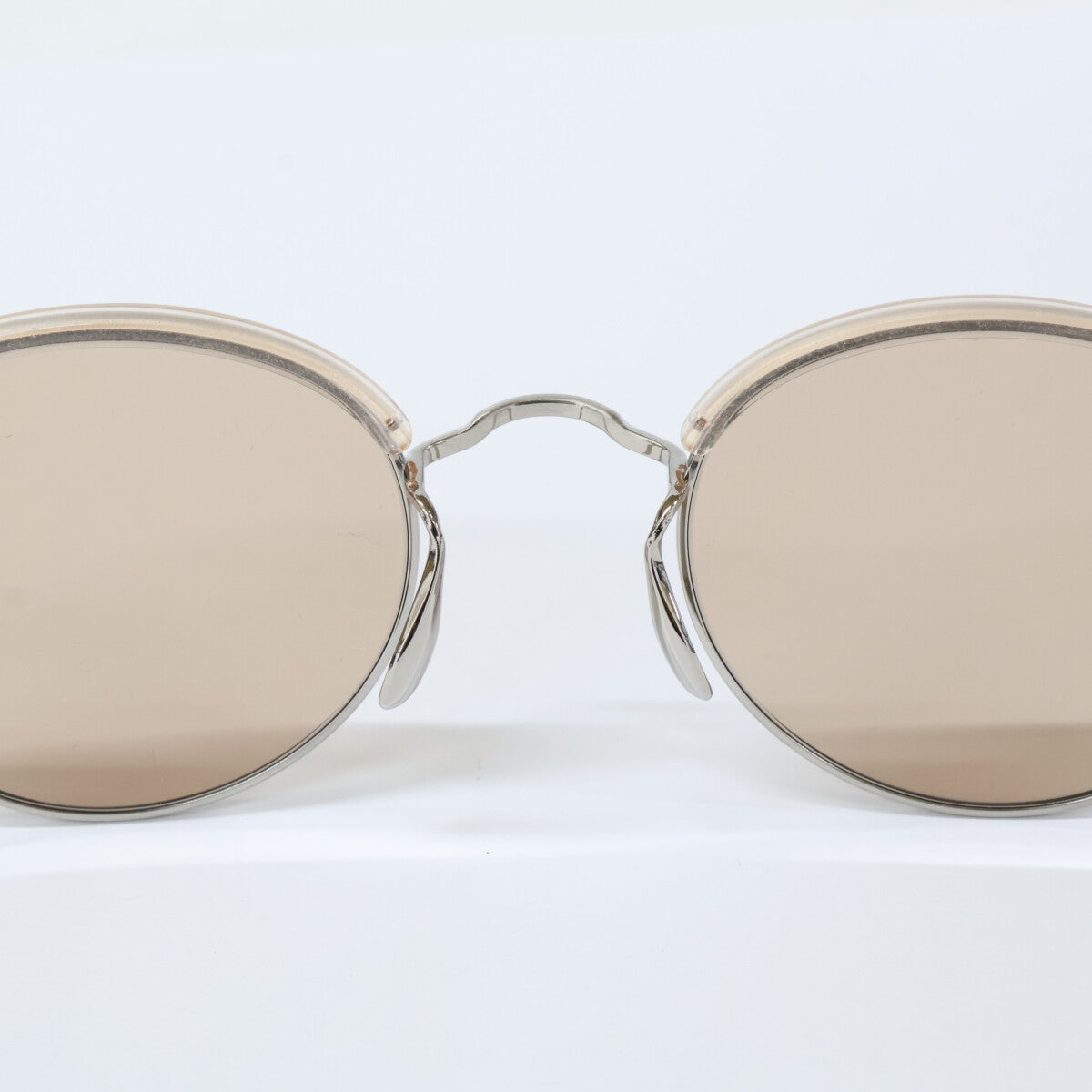 BEANIE PK ayame Round Shape Sunglasses Brown Size 47X21