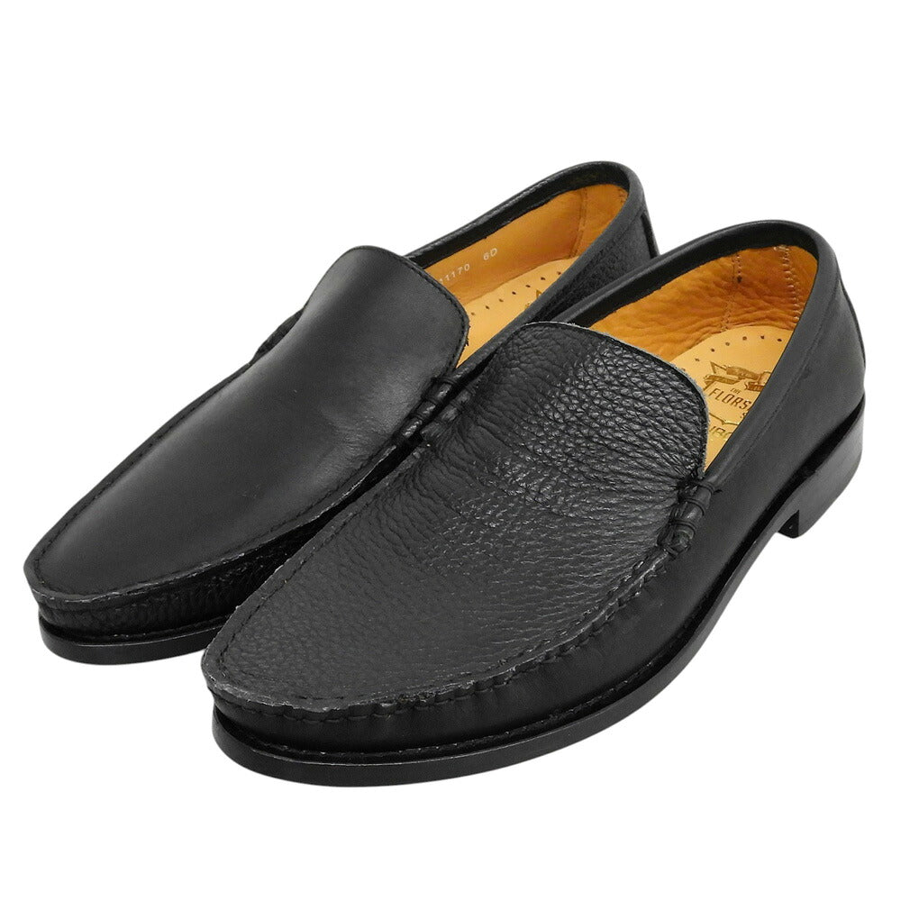 FLORSHEIM Combi Leather Cobra Vamp Sneakers Black Size 6 D