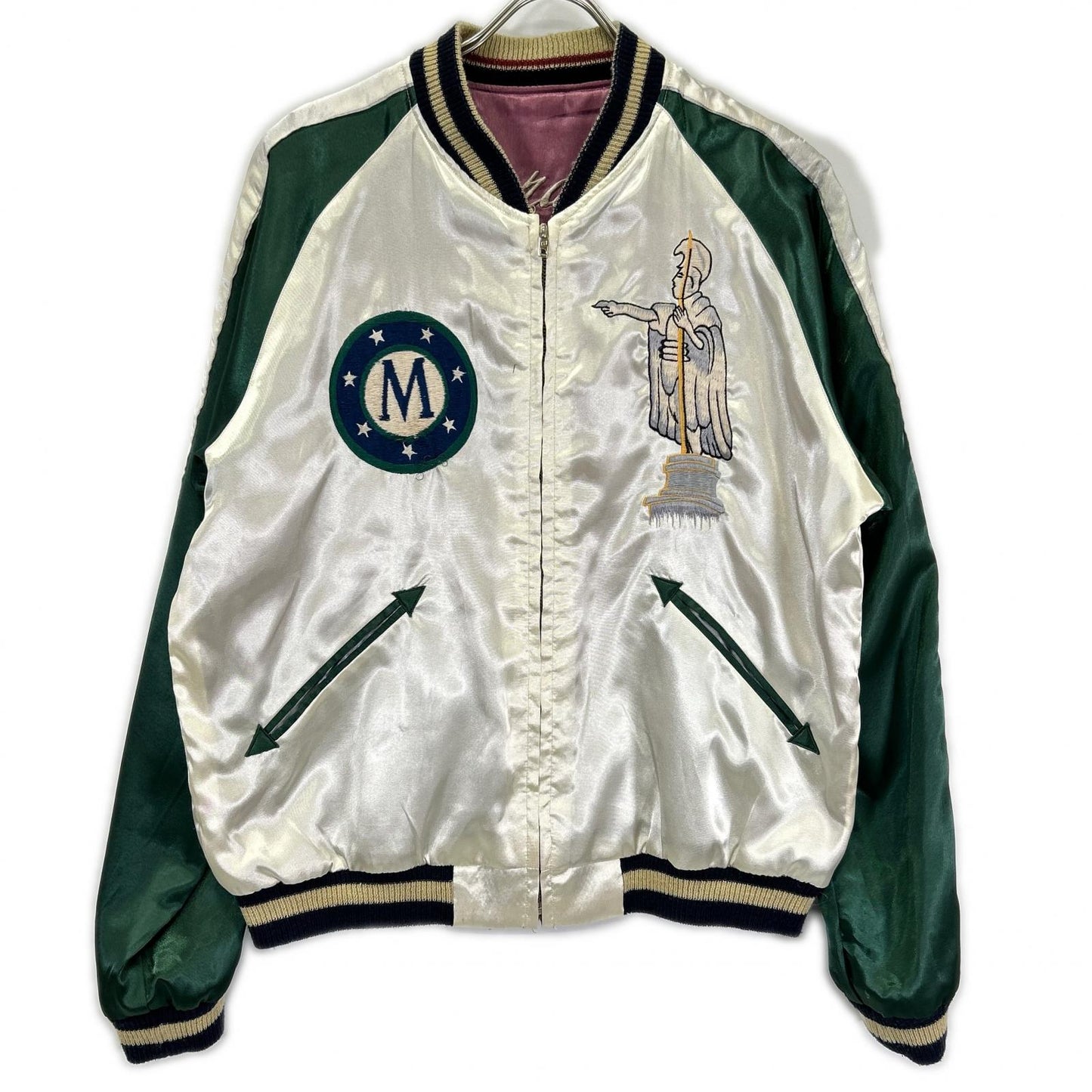 JAPAN TAILOR TOYO Reversible Jacket Green/Pink Size L