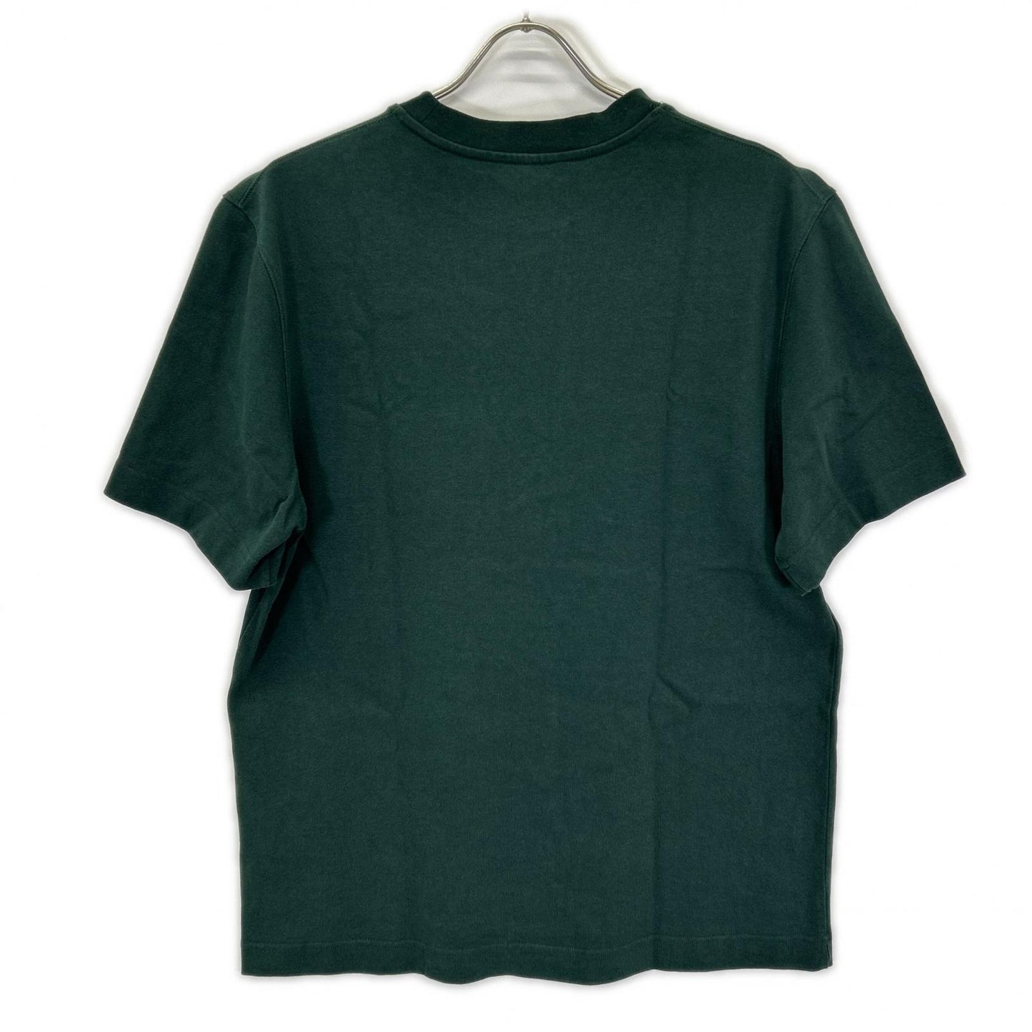 JACQUEMEUS Grosgrain Logo Crewneck Green Cotton Size M