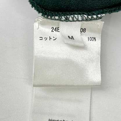 JACQUEMEUS Grosgrain Logo Crewneck Green Cotton Size M