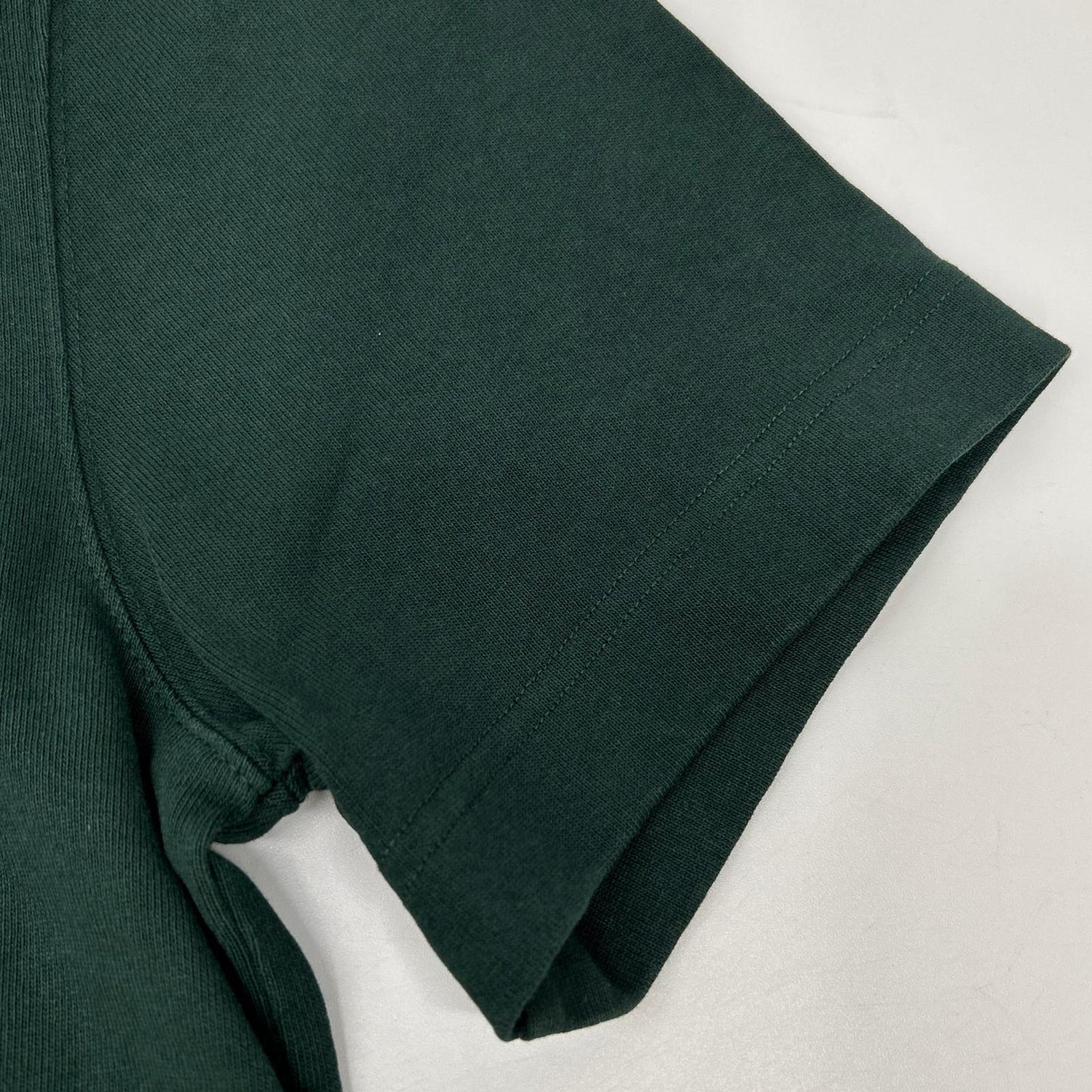 JACQUEMEUS Grosgrain Logo Crewneck Green Cotton Size M