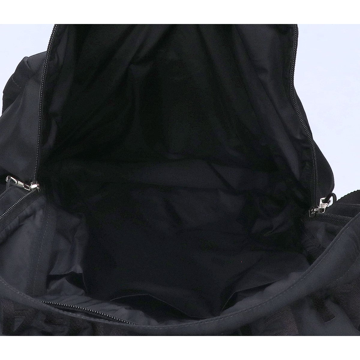 BALENCIAGA Nylon Wheel Back Pack Bag Black