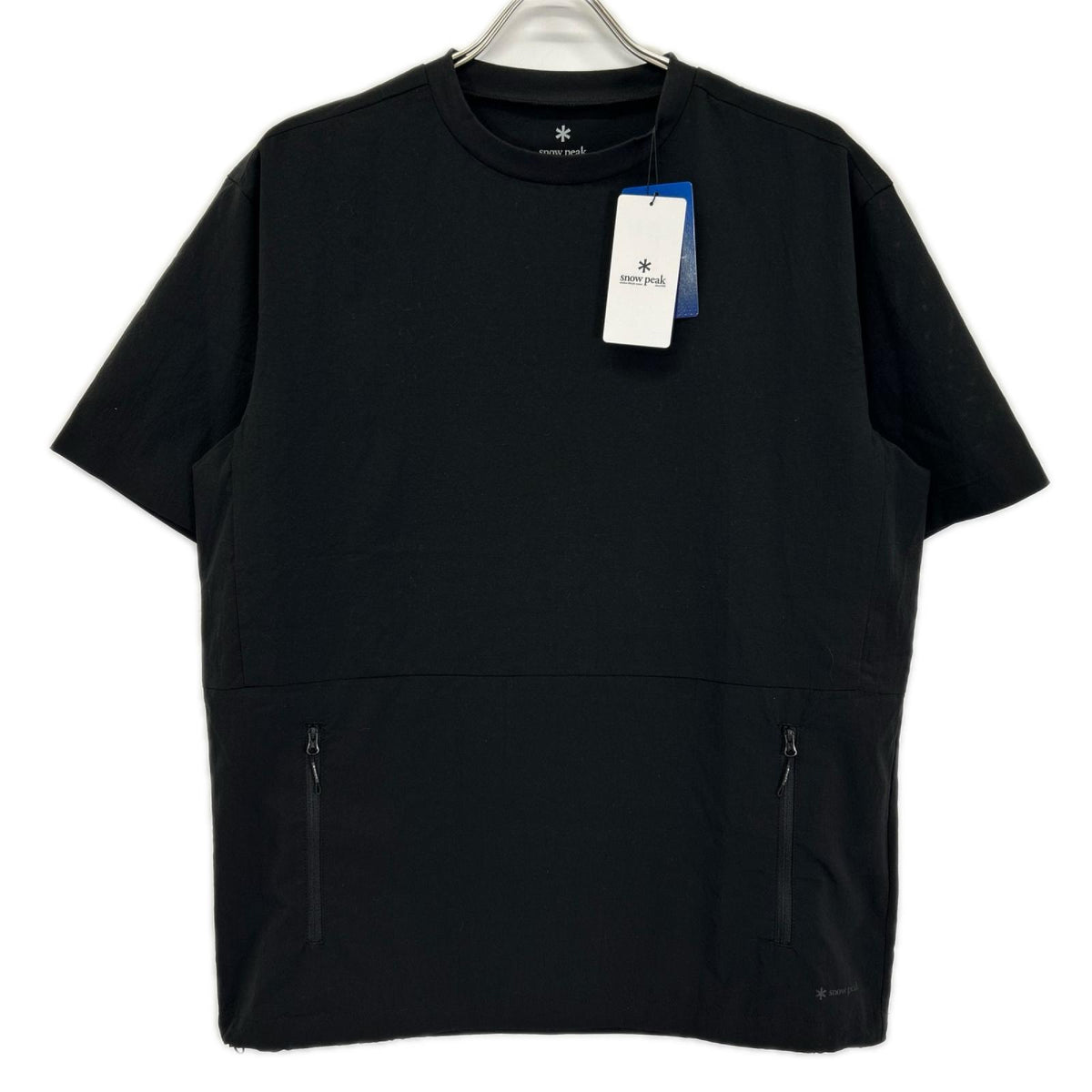 snowpeak Breathable Quick Dry Polyester T-Shirt Black Size S