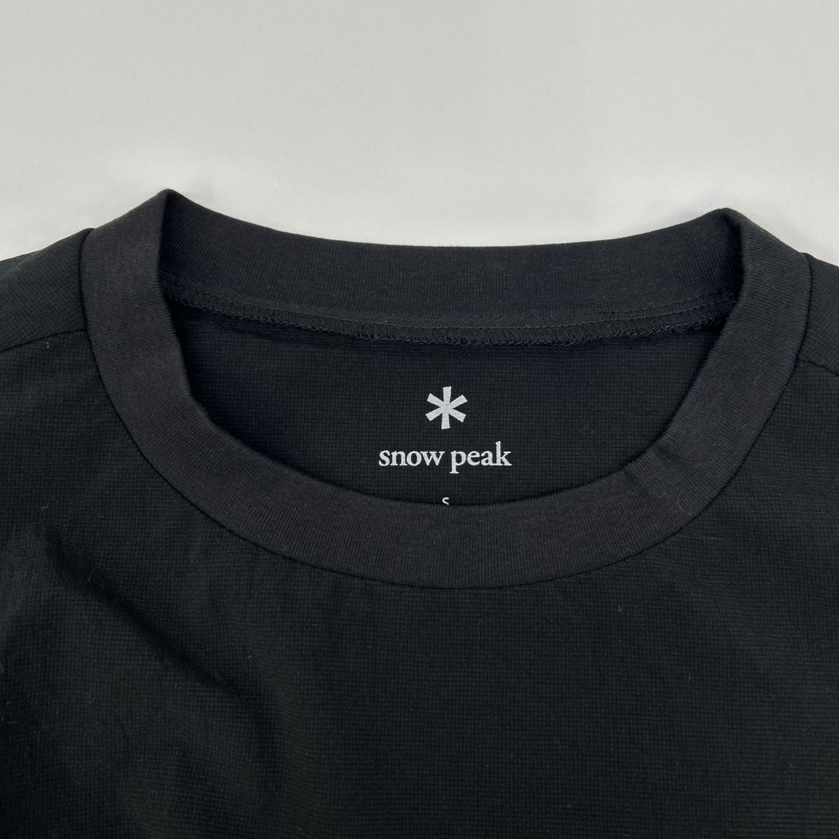 snowpeak Breathable Quick Dry Polyester T-Shirt Black Size S
