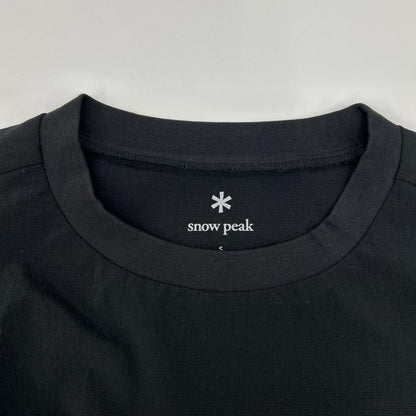 snowpeak Breathable Quick Dry Polyester T-Shirt Black Size S