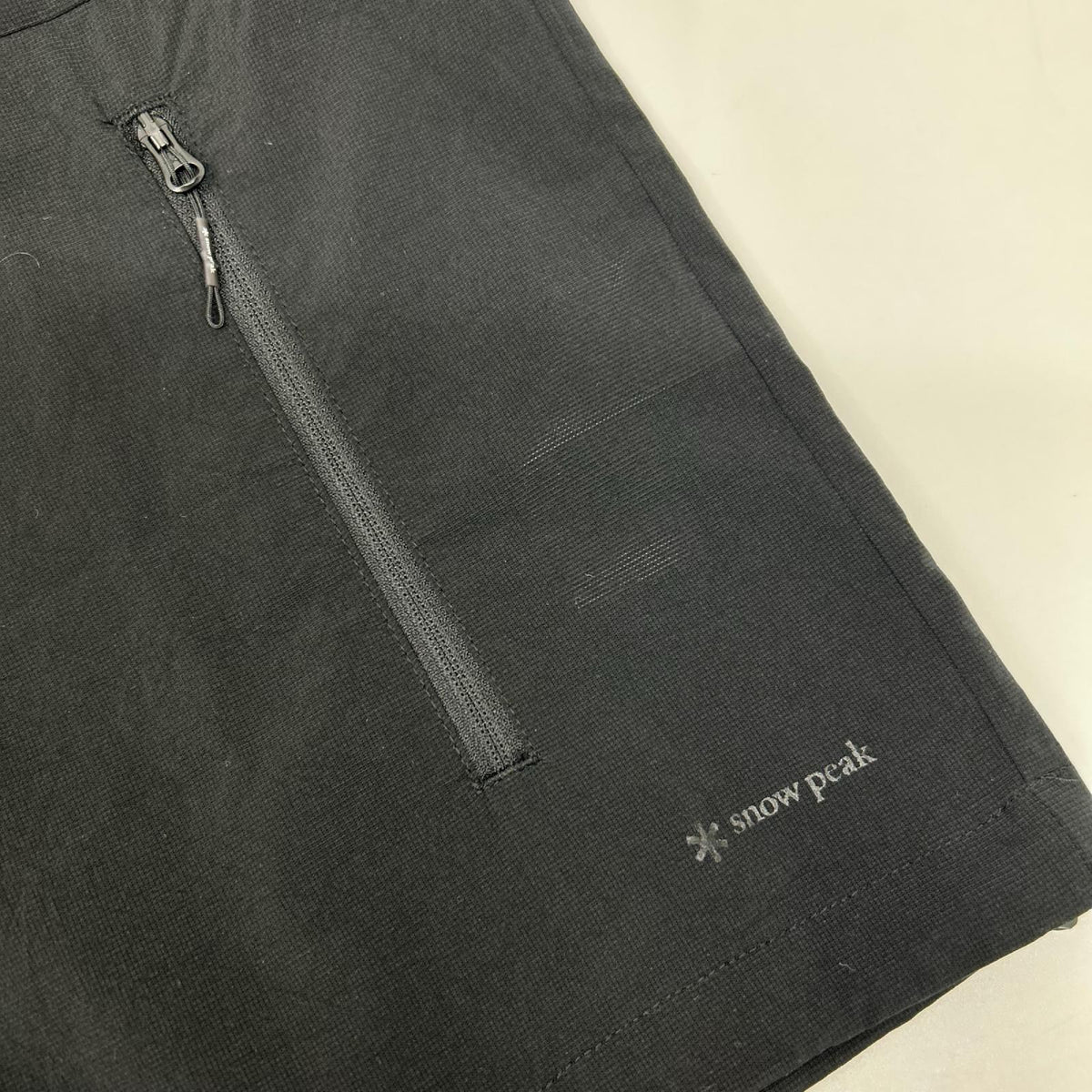 snowpeak Breathable Quick Dry Polyester T-Shirt Black Size S