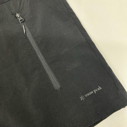 snowpeak Breathable Quick Dry Polyester T-Shirt Black Size S