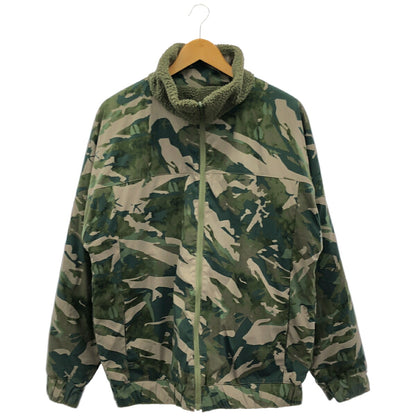 BLACK LABEL Columbia Khaki Camo Reversible Boa Jacket Size L