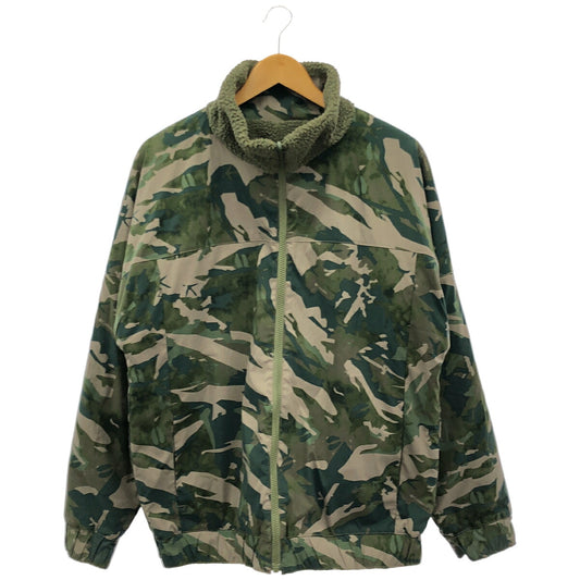 BLACK LABEL Columbia Khaki Camo Reversible Boa Jacket Size L