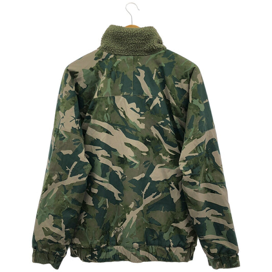 BLACK LABEL Columbia Khaki Camo Reversible Boa Jacket Size L