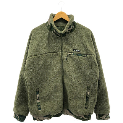 BLACK LABEL Columbia Khaki Camo Reversible Boa Jacket Size L