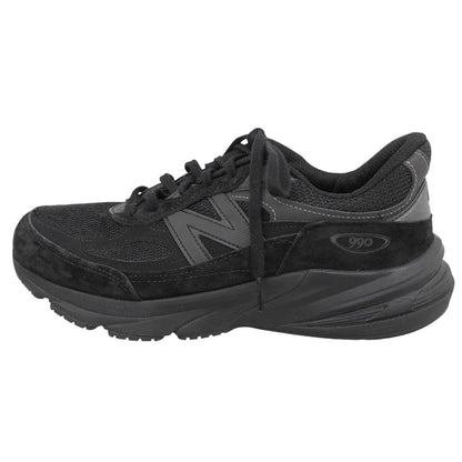 NEW BALANCE 990v6 Triple Black Suede Sneakers Size 10(US)