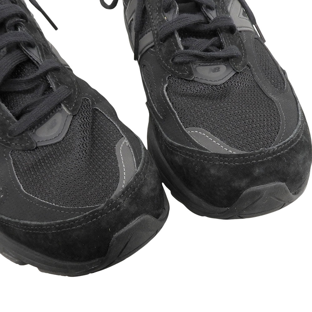 NEW BALANCE 990v6 Triple Black Suede Sneakers Size 10(US)