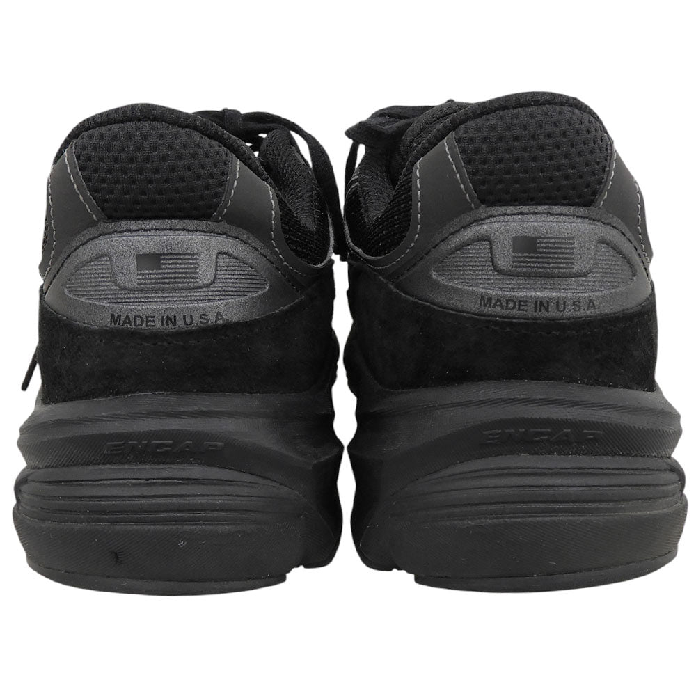 NEW BALANCE 990v6 Triple Black Suede Sneakers Size 10(US)
