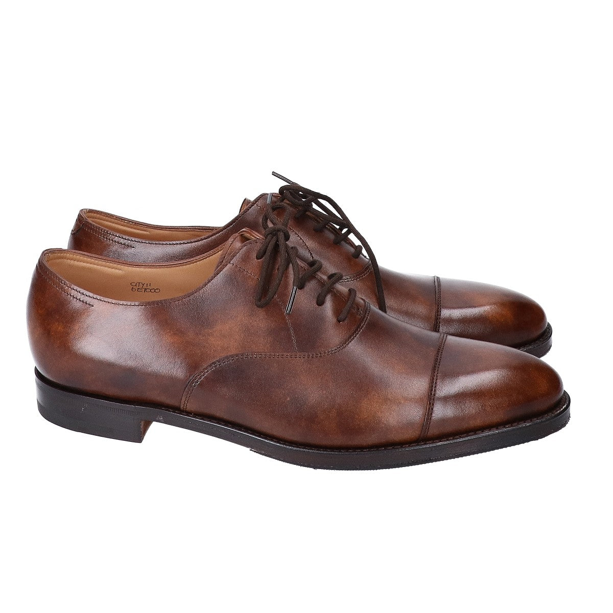 JOHNLOBB Parisian Brown Museum Calf City2 Sneakers Size 6E