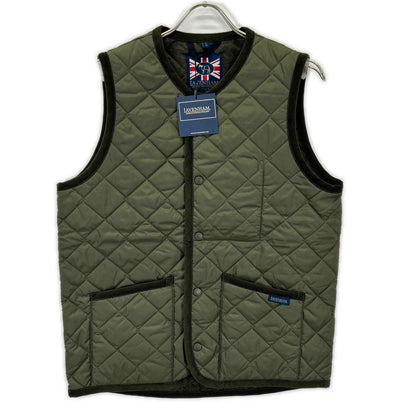 LAVENHAM SLJ2039 Thornham Quilted Vest Khaki Size M
