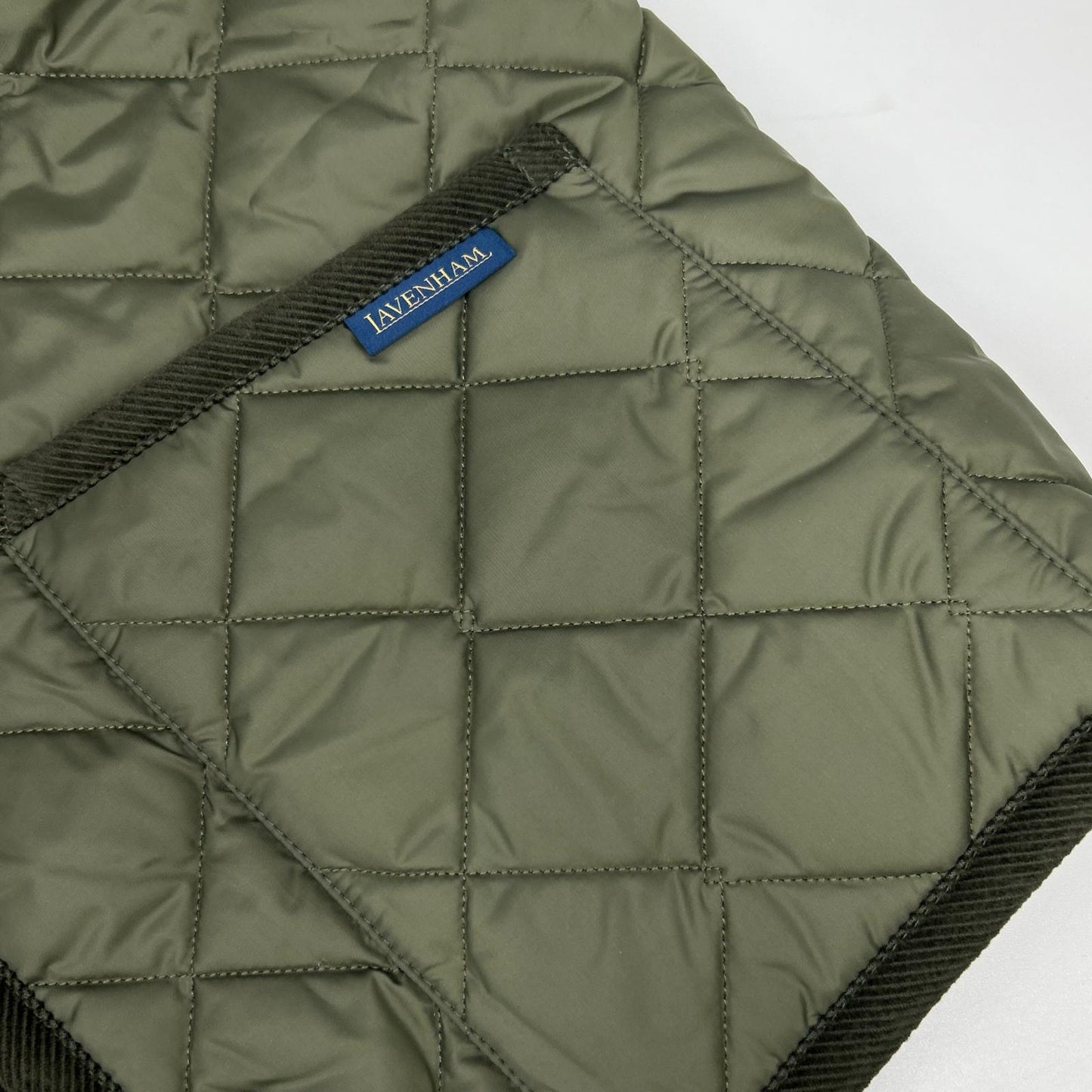 LAVENHAM SLJ2039 Thornham Quilted Vest Khaki Size M
