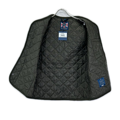 LAVENHAM SLJ2039 Thornham Quilted Vest Khaki Size M