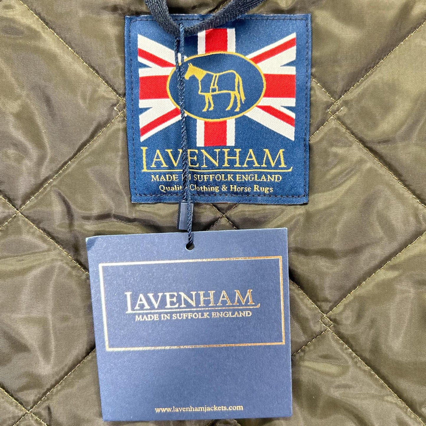 LAVENHAM SLJ2039 Thornham Quilted Vest Khaki Size M