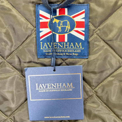 LAVENHAM SLJ2039 Thornham Quilted Vest Khaki Size M