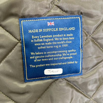 LAVENHAM SLJ2039 Thornham Quilted Vest Khaki Size M