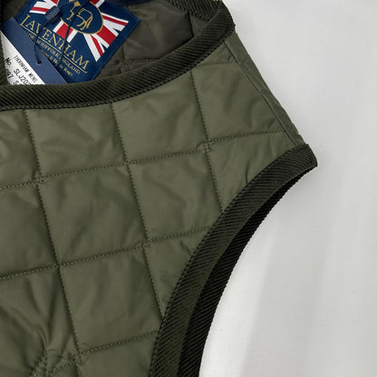 LAVENHAM SLJ2039 Thornham Quilted Vest Khaki Size M