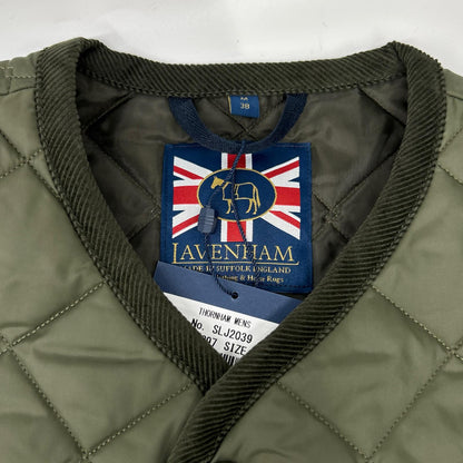LAVENHAM SLJ2039 Thornham Quilted Vest Khaki Size M