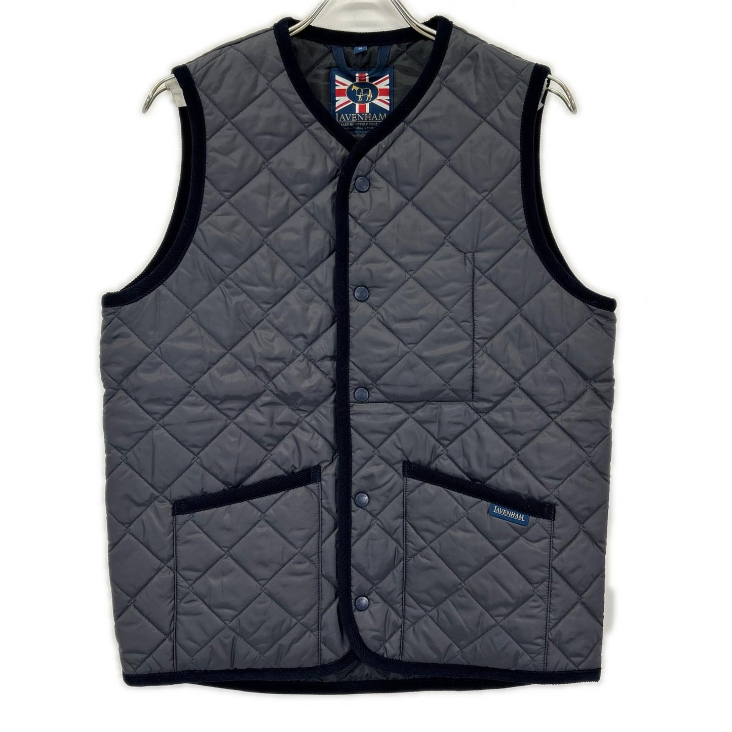 LAVENHAM SLJ2039 Thornham Quilted Vest Navy Size M