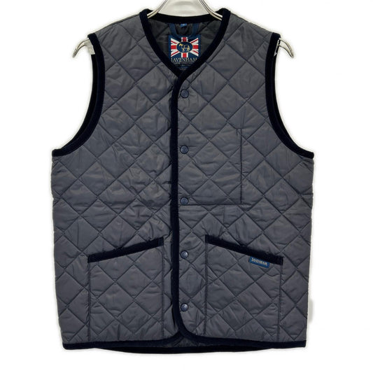 LAVENHAM SLJ2039 Thornham Quilted Vest Navy Size M