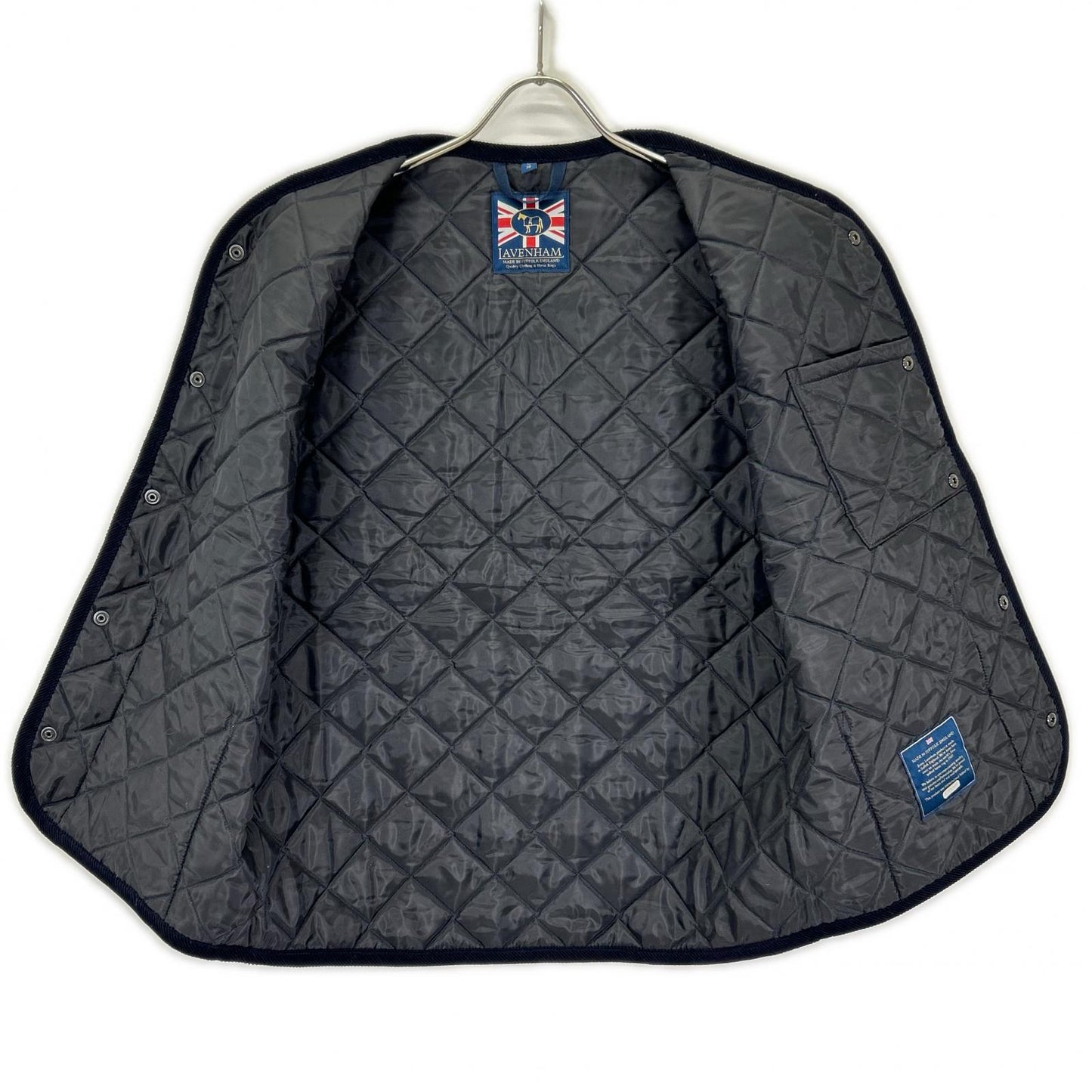 LAVENHAM SLJ2039 Thornham Quilted Vest Navy Size M