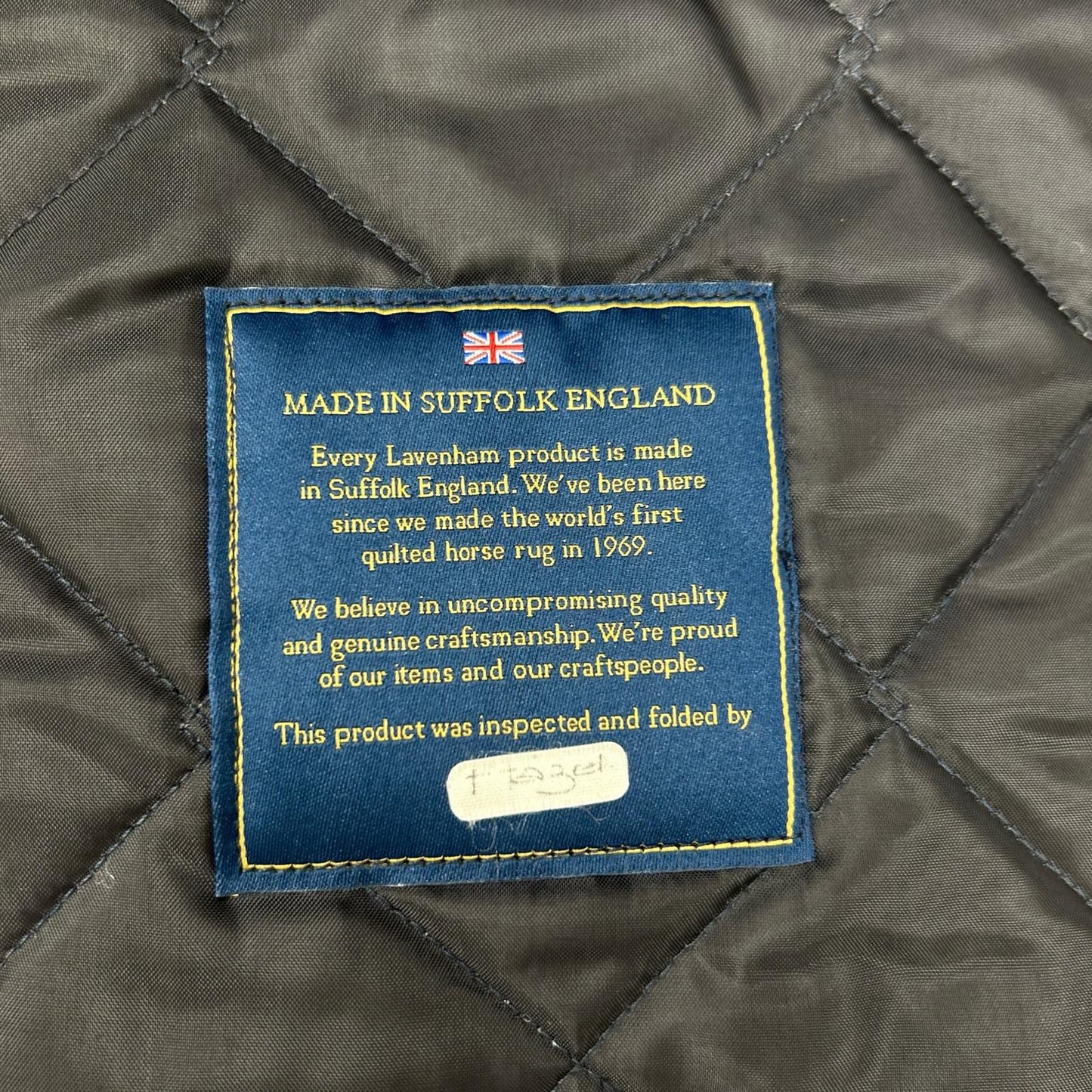 LAVENHAM SLJ2039 Thornham Quilted Vest Navy Size M