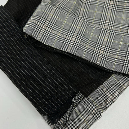 BODYSONG Gray Check Slacks Casual Pants Size 80/92/108