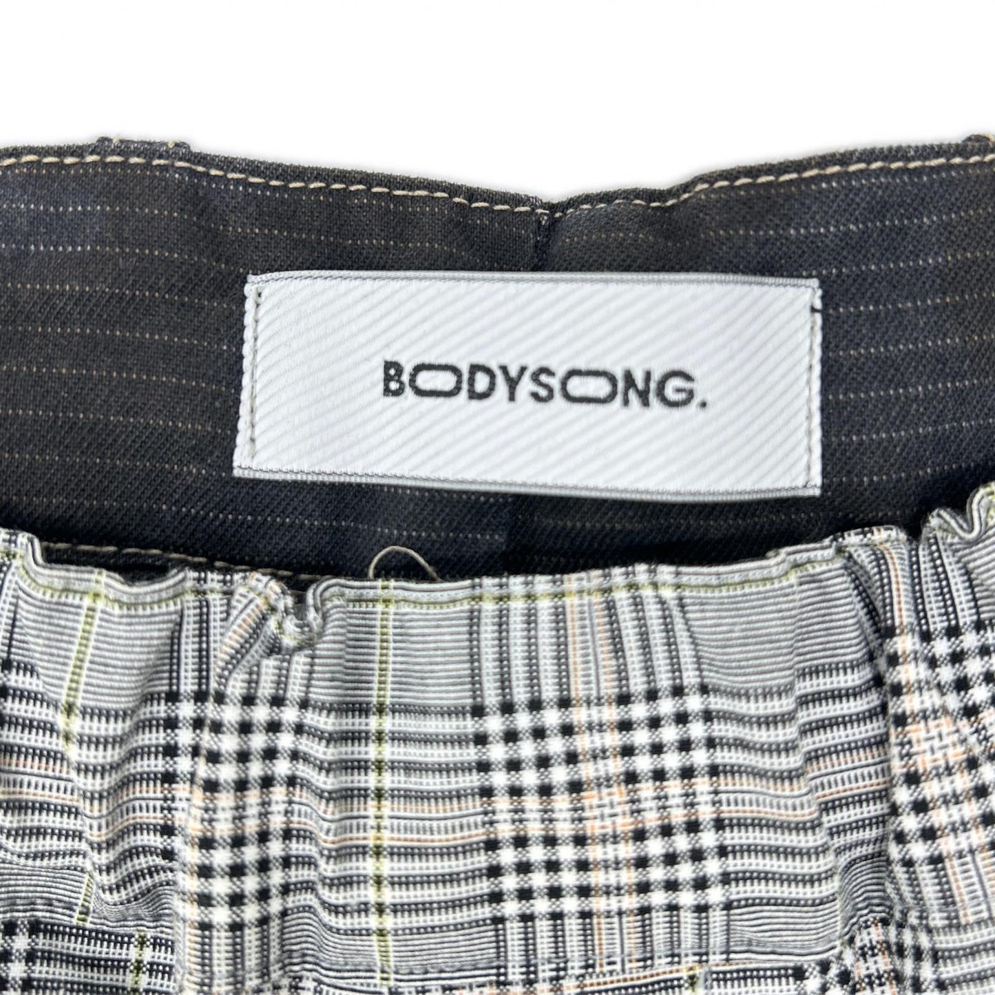 BODYSONG Gray Check Slacks Casual Pants Size 80/92/108