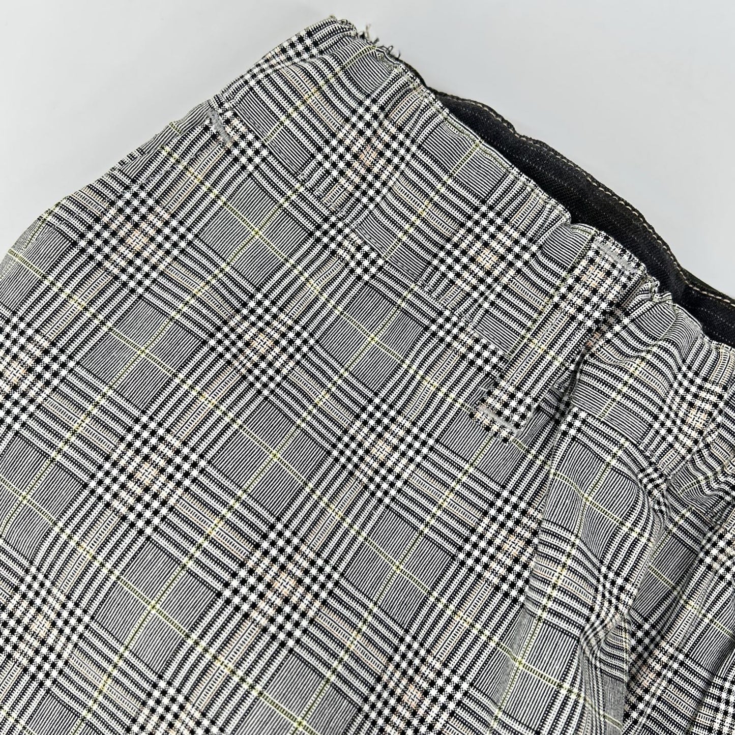 BODYSONG Gray Check Slacks Casual Pants Size 80/92/108