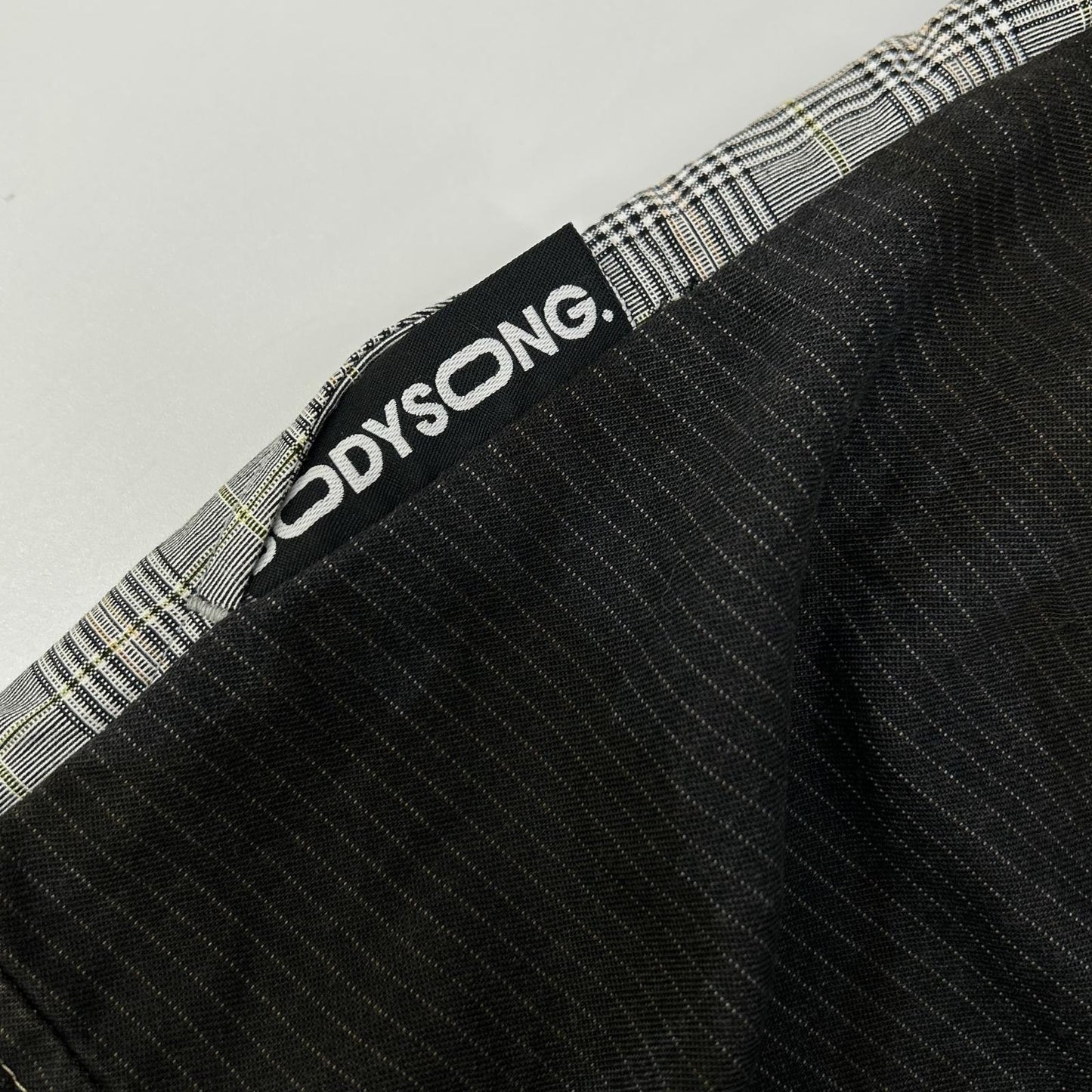 BODYSONG Gray Check Slacks Casual Pants Size 80/92/108