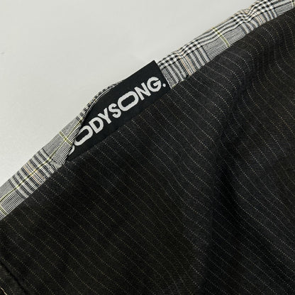 BODYSONG Gray Check Slacks Casual Pants Size 80/92/108