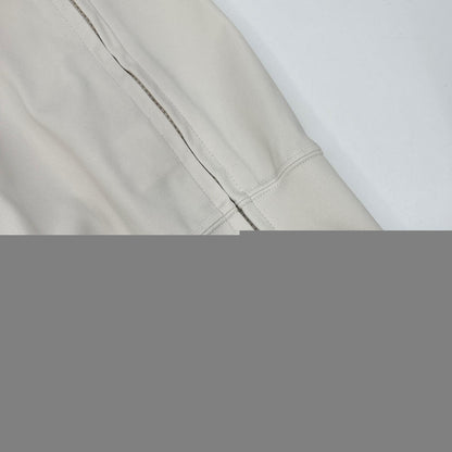MARK&LONA Palace Zip Crew Sweater Ivory Polyester Size 48