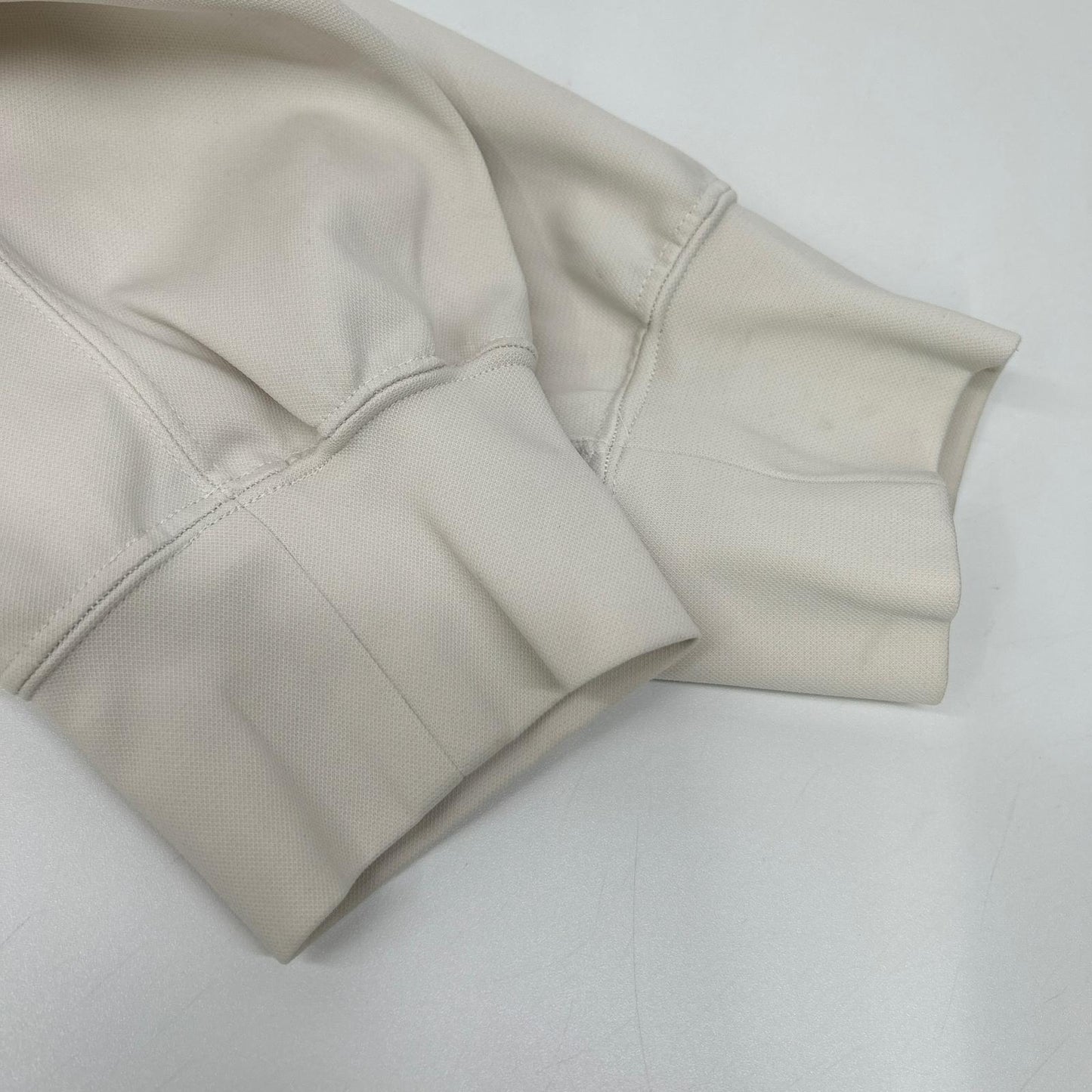 MARK&LONA Palace Zip Crew Sweater Ivory Polyester Size 48