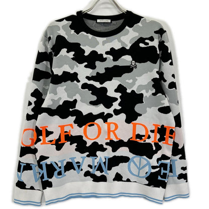 MARK&LONA Affection Tech Crew Knit Camo Tricolor Size 50