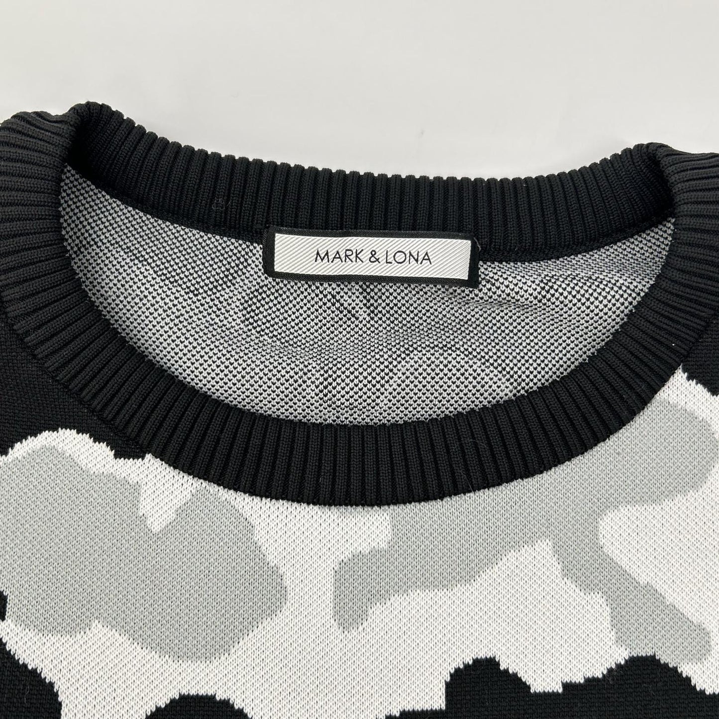 MARK&LONA Affection Tech Crew Knit Camo Tricolor Size 50