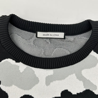 MARK&LONA Affection Tech Crew Knit Camo Tricolor Size 50