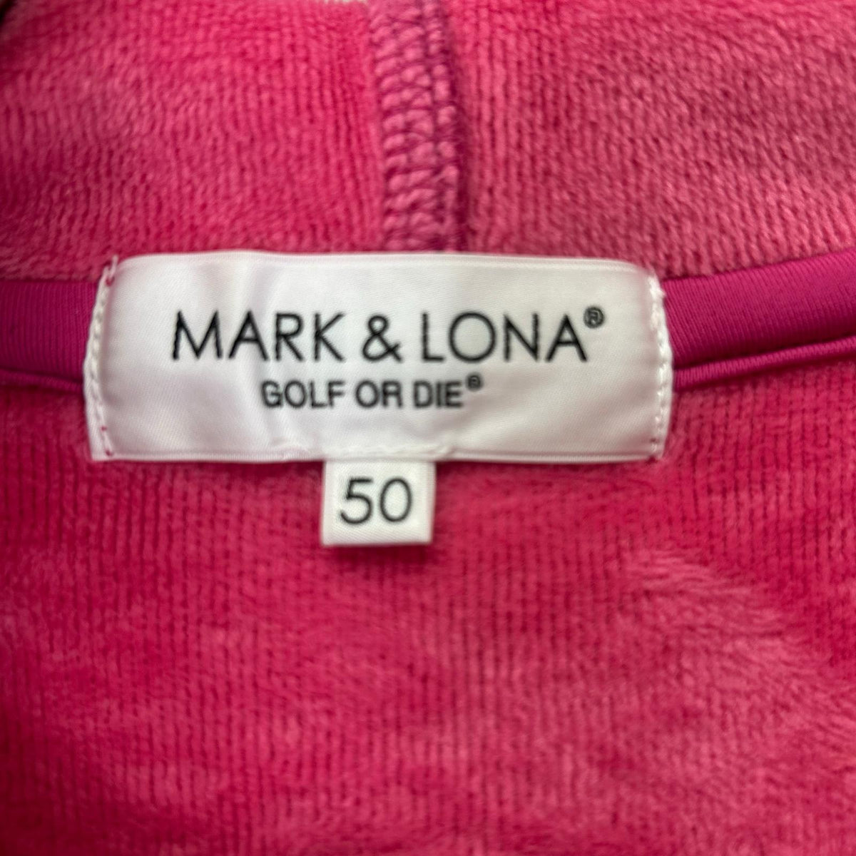 MARK&LONA Altima Fleece Hoodie Pink/Gray Polyester Size 50