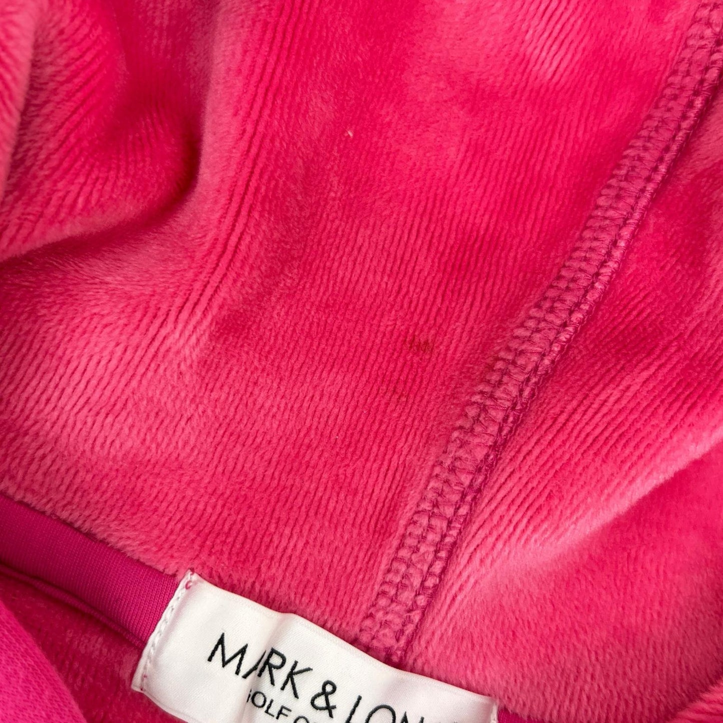 MARK&LONA Altima Fleece Hoodie Pink/Gray Polyester Size 50