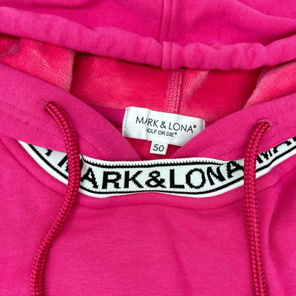 MARK&LONA Altima Fleece Hoodie Pink/Gray Polyester Size 50