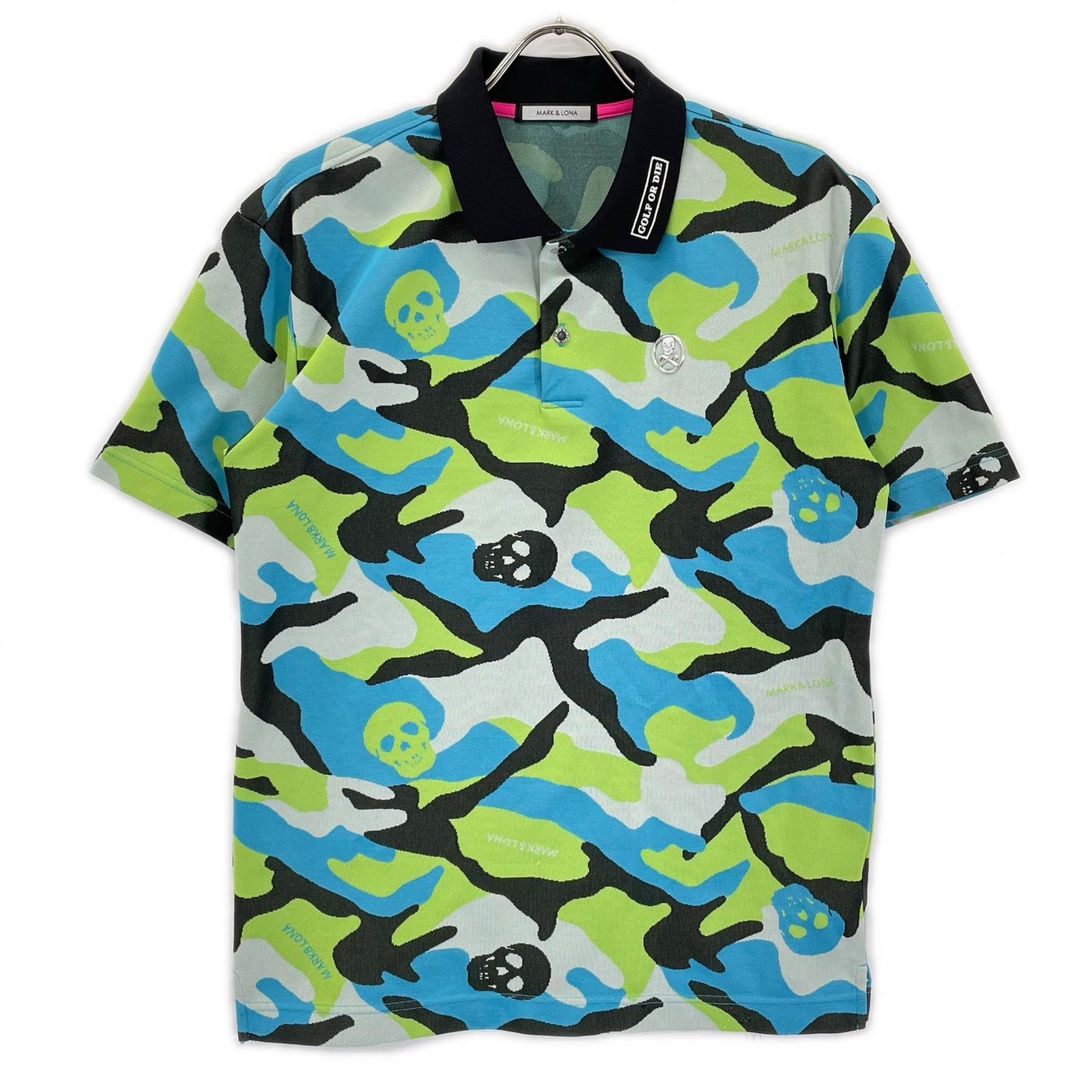 MARK&LONA Gauge Polo Multicolor Camo Short Sleeve Size 48